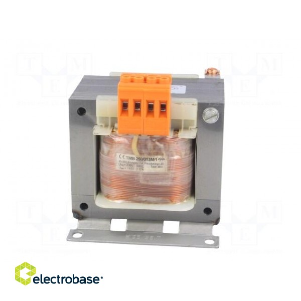 Transformer: mains | 250VA | 230VAC | 115V | Leads: terminal block image 3