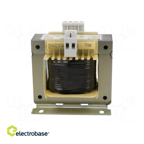 Transformer: mains | 250VA | 400VAC | 24V | Leads: terminal block | IP00 image 7