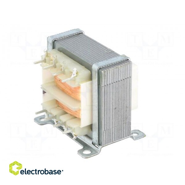 Transformer: mains | 2VA | 230VAC | 12V | 12V | 90mA | 90mA | Leads: for PCB image 8