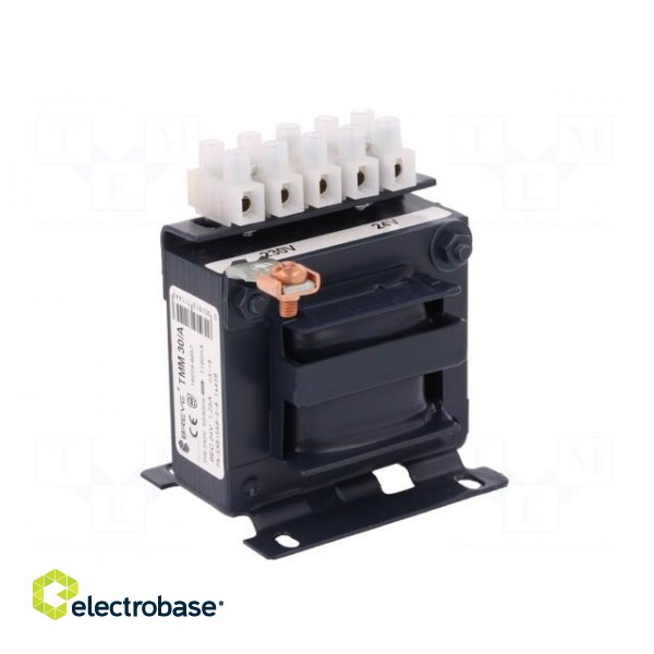 Transformer: mains | 30VA | 230VAC | 24V | Leads: terminal block | 0.8kg paveikslėlis 6