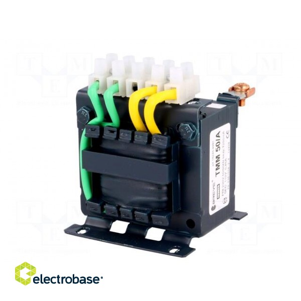 Transformer: mains | 50VA | 230VAC | 110V | Leads: terminal block | 1kg image 3