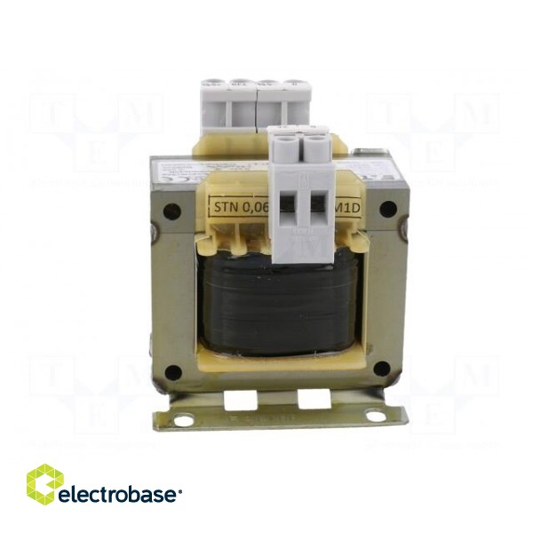 Transformer: mains | 60VA | 230VAC | 24V | Leads: terminal block | IP00 image 7