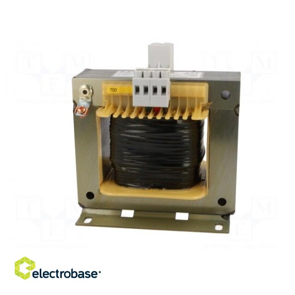 Transformer: mains | 630VA | 400VAC | 24V | Leads: terminal block | IP00 image 3