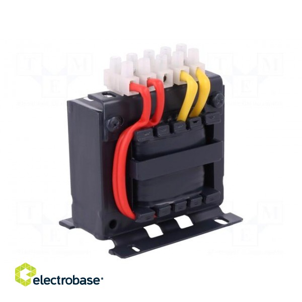 Transformer: mains | 63VA | 230VAC | 230V | Leads: terminal block | IP00 image 1