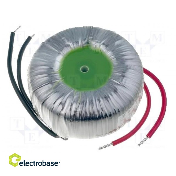 Transformer: toroidal | 150VA | 230VAC | 12V | 12V | 6.25A | 6.25A | 1.7kg