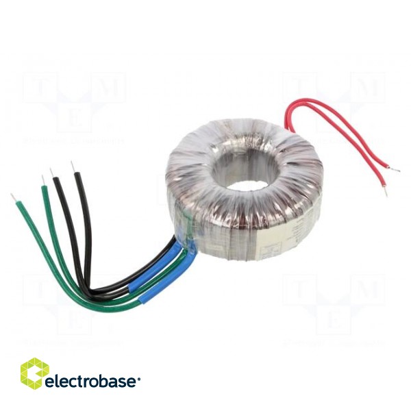 Transformer: toroidal | 160VA | 230VAC | 22V | 22V | 3.63A | 3.63A | 1.7kg