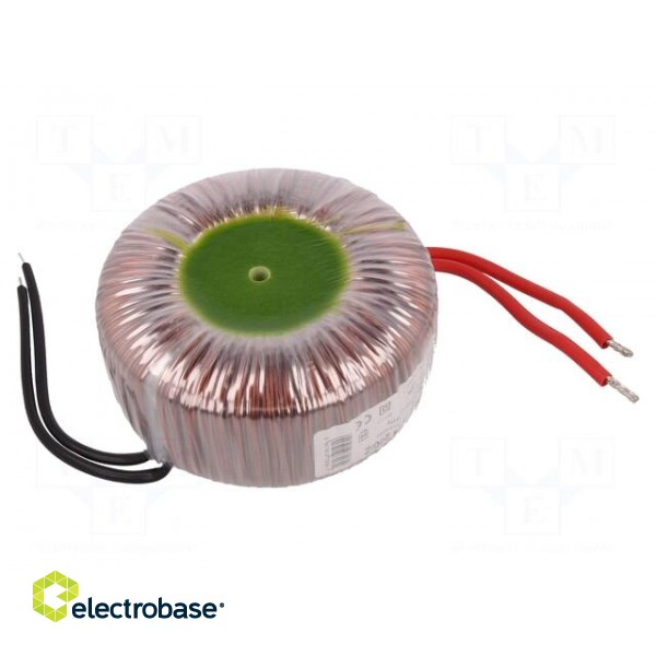 Transformer: toroidal | 200VA | 230VAC | 12V | 16.66A | 2.1kg | Ø: 112mm image 1