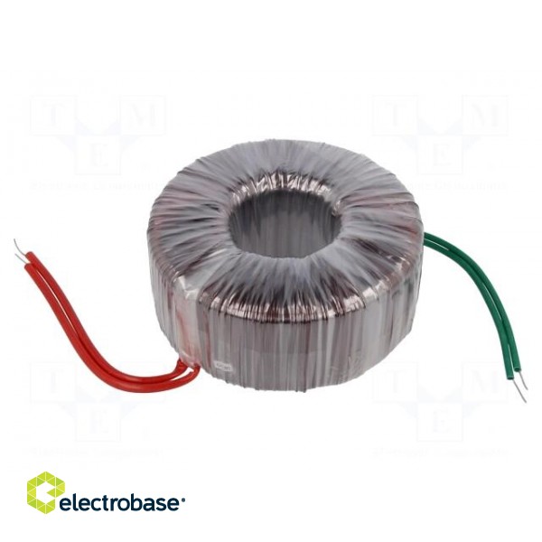 Transformer: toroidal | 600VA | 230VAC | 230V | 2.6A | 5kg | Leads: cables фото 1