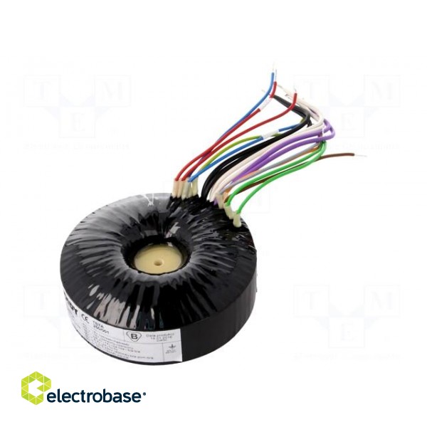 Transformer: toroidal audio | 250VA | 115/115VAC | 275÷330V | 50V