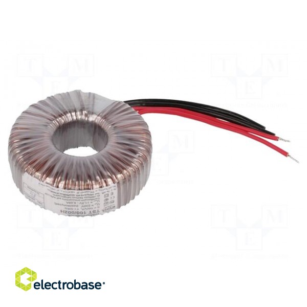 Transformer: toroidal | for halogen lamps | 100VA | 230VAC | 11.5V paveikslėlis 1