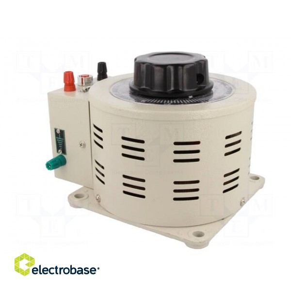 Variable autotransformer | 230VAC | Uout: 0÷260V | 3.8A | screw type image 4