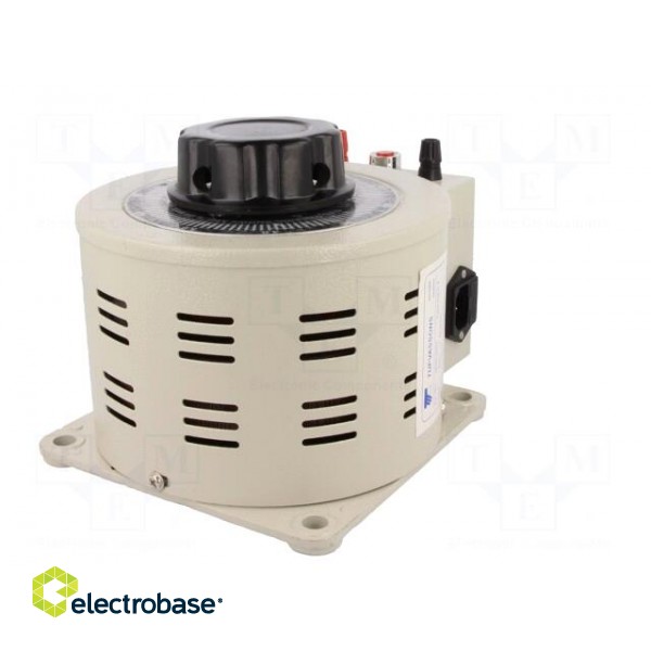 Variable autotransformer | 230VAC | Uout: 0÷260V | 3.8A | screw type image 6