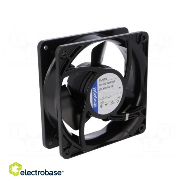 Fan: AC | axial | 230VAC | 119x119x38mm | 145m3/h | 44dBA | slide bearing image 1