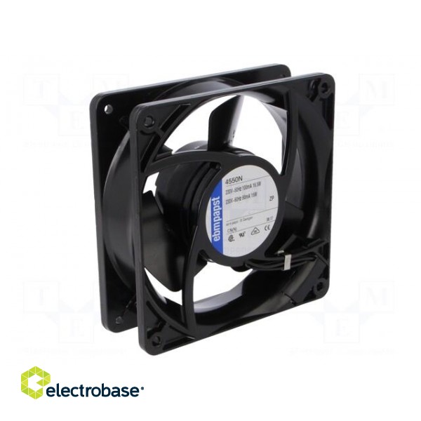 Fan: AC | axial | 230VAC | 119x119x38mm | 145m3/h | 44dBA | slide bearing image 2