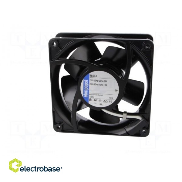 Fan: AC | axial | 230VAC | 119x119x38mm | 180m3/h | 51dBA | ball bearing paveikslėlis 3