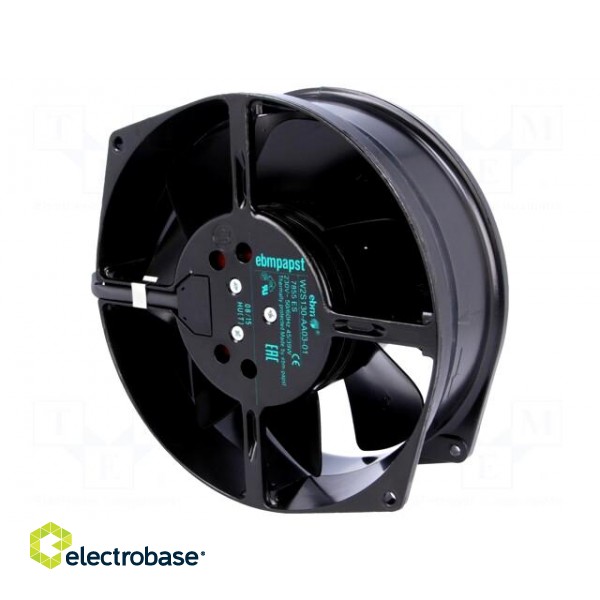 Fan: AC | axial | 230VAC | Ø150x55mm | 350m3/h | 53dBA | ball bearing фото 1