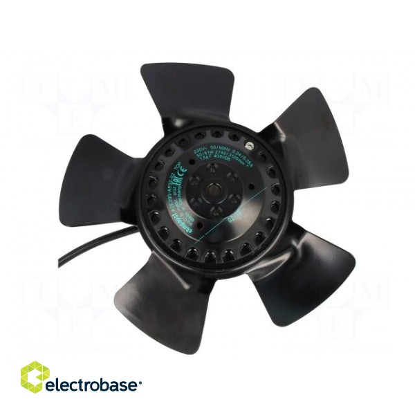 Fan: AC | axial | 230VAC | Ø195x73mm | 740m3/h | 65dBA | ball bearing image 1