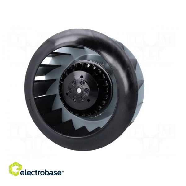 Fan: AC | radial | 230VAC | Ø182x85mm | 510m3/h | 63dBA | ball bearing image 3