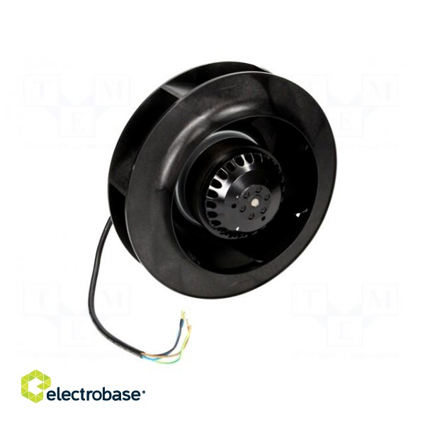 Fan: AC | radial | 230VAC | Ø225x69mm | 852m3/h | 70dBA | ball bearing image 1