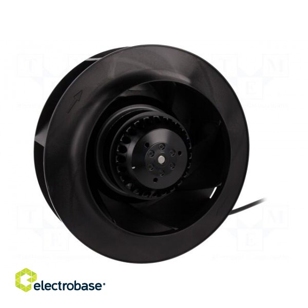 Fan: AC | radial | 230VAC | Ø225x85mm | 1050m3/h | 71dBA | ball bearing image 1