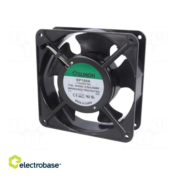 Fan: AC | axial | 115VAC | 120x120x38mm | 195m3/h(±10%) | 49dBA | 3100rpm image 3