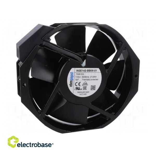 Fan: AC | axial | 115VAC | 172x150x38mm | ball bearing | 2800rpm | IP22 image 1