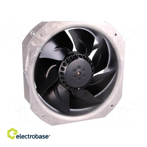 Fan: AC | axial | 115VAC | 225x225x80mm | 880m3/h | ball bearing | IP44 image 1
