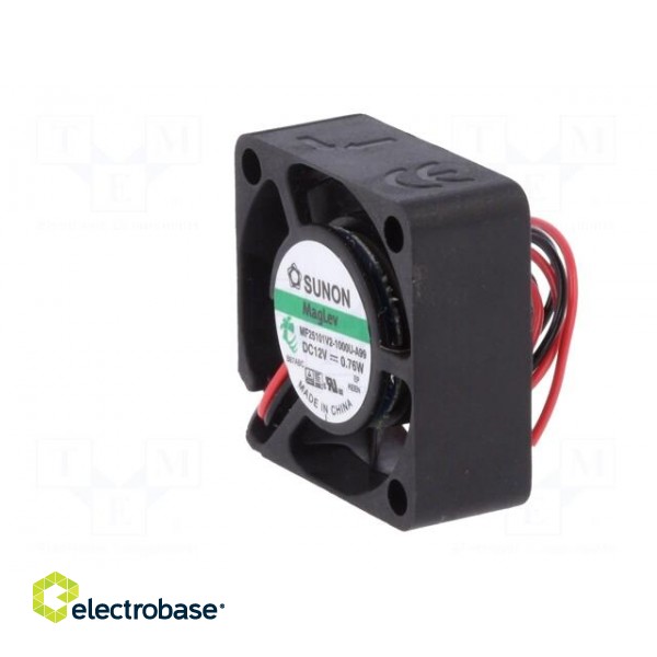 Fan: DC | axial | 12VDC | 25x25x10mm | 5.07m3/h | 16dBA | Vapo | 9600rpm image 4