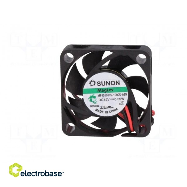 Fan: DC | axial | 12VDC | 40x40x10mm | 11.89m3/h | 20.6dBA | Vapo | 5800rpm image 3