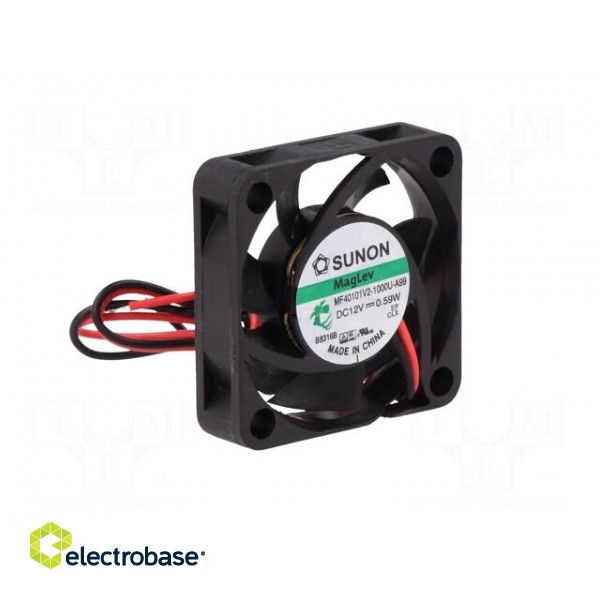 Fan: DC | axial | 12VDC | 40x40x10mm | 11.89m3/h | 20.6dBA | Vapo | 5800rpm image 2