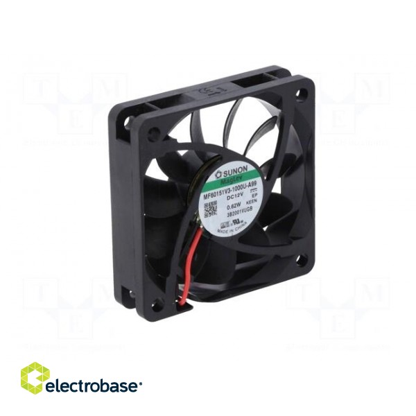 Fan: DC | axial | 12VDC | 60x60x15mm | 29.88m3/h | 21.3dBA | Vapo | 3000rpm image 2