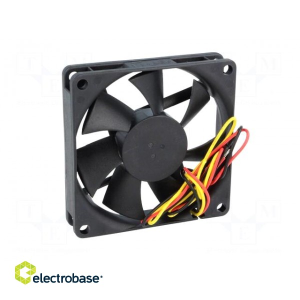 Fan: DC | axial | 12VDC | 70x70x15mm | 45.63m3/h | 31.5dBA | Vapo | 26AWG image 6