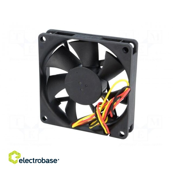 Fan: DC | axial | 12VDC | 70x70x15mm | 45.63m3/h | 31.5dBA | Vapo | 26AWG image 7