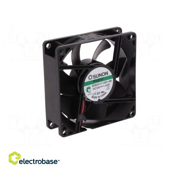 Fan: DC | axial | 12VDC | 80x80x25mm | 69.29m3/h | 33dBA | Vapo | 3200rpm image 2