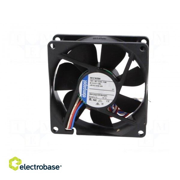 Fan: DC | axial | 12VDC | 80x80x25mm | 79.2m3/h | 26dBA | slide image 3