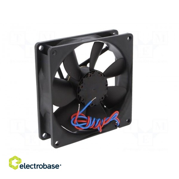 Fan: DC | axial | 12VDC | 92x92x25mm | 72m3/h | 28dBA | slide | 2300rpm image 6