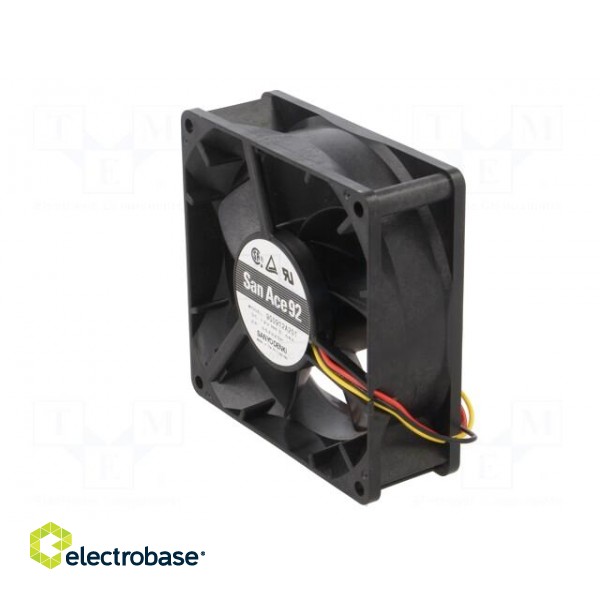 Fan: DC | axial | 12VDC | 92x92x32mm | 150m3/h | 44dBA | ball bearing image 4