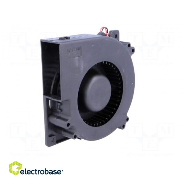 Fan: DC | blower | 12VDC | 120x120x32mm | 60.99m3/h | 53.8dBA | Len: 300mm paveikslėlis 2