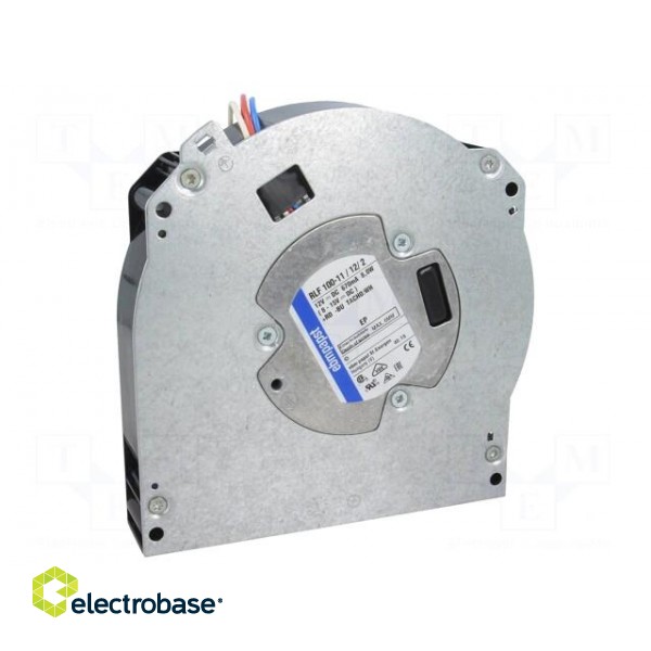 Fan: DC | blower | 127x127x25mm | 41m3/h | ball bearing | 5100rpm image 1