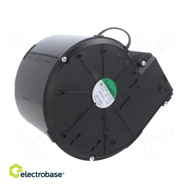 Fan: DC | blower | 12VDC | 169.5x165.4x95.8mm | 116.6m3/h | 39.5dBA image 1