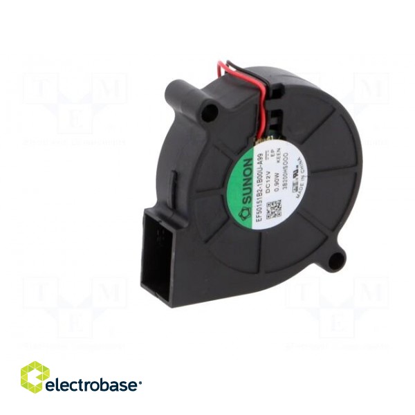 Fan: DC | blower | 12VDC | 51.6x51.7x15mm | 5.94m3/h | 34dBA | 4200rpm image 2