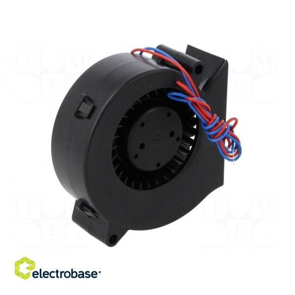 Fan: DC | blower | 12VDC | 75x75x27mm | 28m3/h | 51dBA | ball bearing image 6