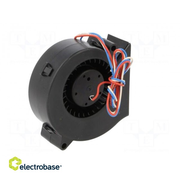 Fan: DC | blower | 75x75x27mm | 28m3/h | 51dBA | ball bearing | 4400rpm image 6