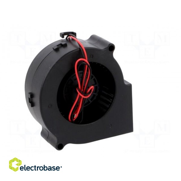 Fan: DC | blower | 12VDC | 75x75x30mm | 18.35m3/h | 32.9dBA | 2400rpm paveikslėlis 6