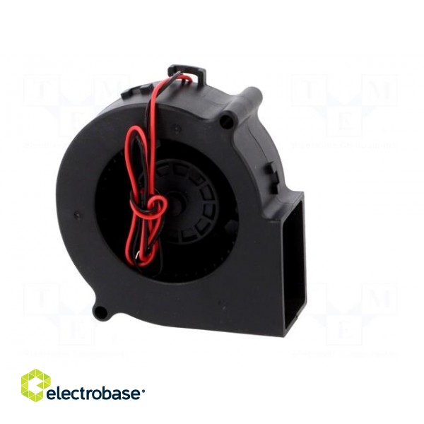 Fan: DC | blower | 12VDC | 75x75x30mm | 18.35m3/h | 32.9dBA | 2400rpm paveikslėlis 7