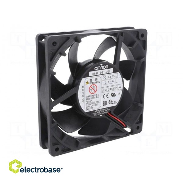 Fan: DC | axial | 125x125x25mm | 150m3/h | 40dBA | ball bearing | 2850rpm paveikslėlis 1