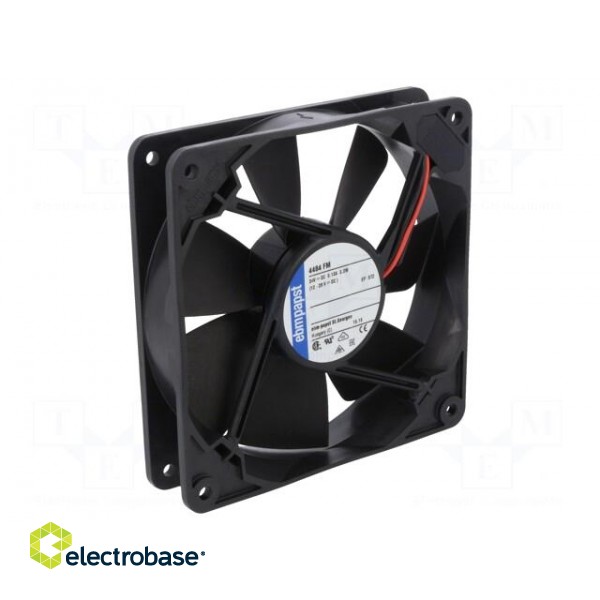 Fan: DC | axial | 119x119x25mm | 139m3/h | 38dBA | ball bearing image 1