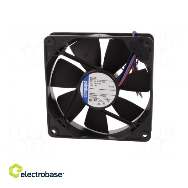 Fan: DC | axial | 119x119x25mm | 170m3/h | 43dBA | ball bearing | 2900rpm paveikslėlis 3