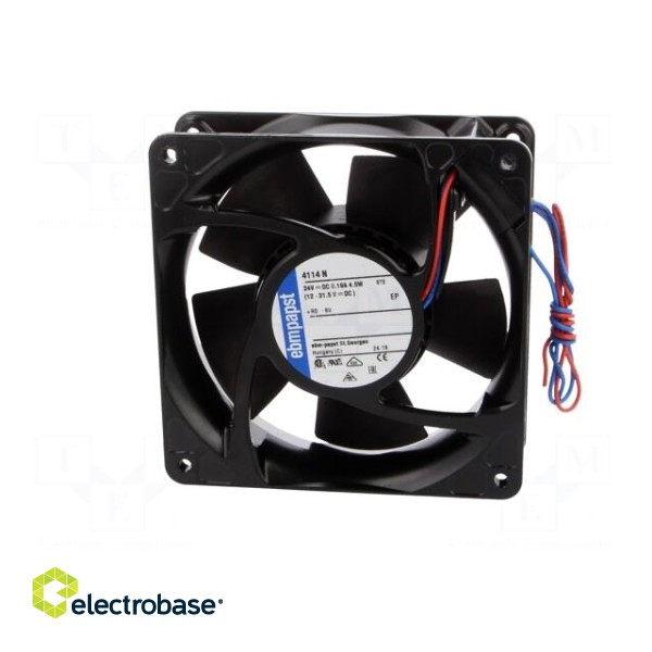 Fan: DC | axial | 24VDC | 119x119x38mm | 4100rpm фото 3