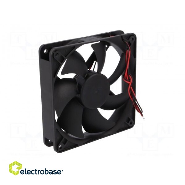 Fan: DC | axial | 24VDC | 120x120x25mm | 127.42m3/h | 34dBA | ball | 24AWG paveikslėlis 6